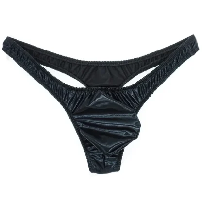 Metallic Bulge Pouch Thongs - Image 9