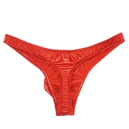 Metallic Bulge Pouch Thongs - Image 6