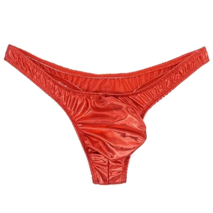 Metallic Bulge Pouch Thongs - Image 7