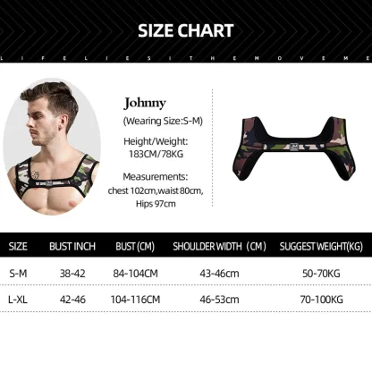 Printed Camouflage Chest Harness - Image 15
