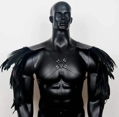 Faux Feather Shoulder Harness - Image 5