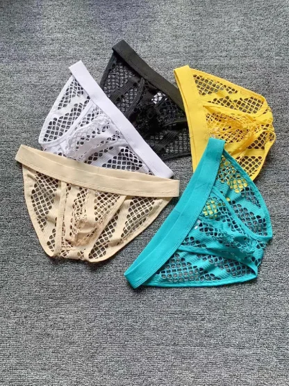 Fishnet Elastic Waist Brief - Image 15
