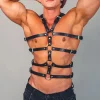 Black Adjustable Body Harness