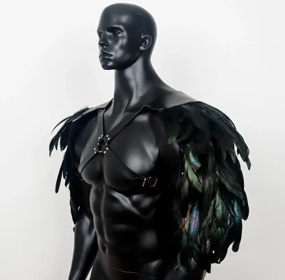 Faux Feather Shoulder Harness - Image 6