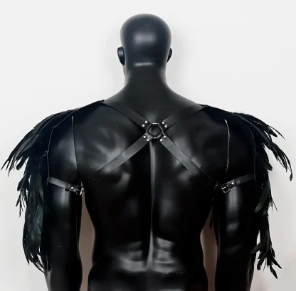 Faux Feather Shoulder Harness - Image 4