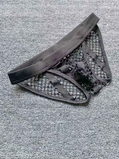 Fishnet Elastic Waist Brief - Image 12