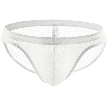 Low-rise Mesh Plain Color Brief - Image 14
