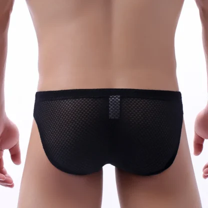 Low-rise Mesh Plain Color Brief - Image 8